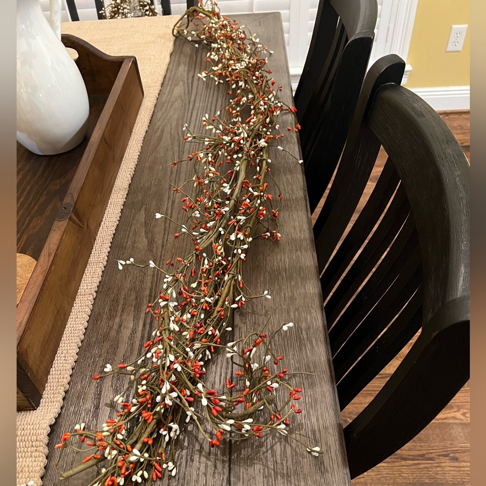 Orange and White Berry Garland